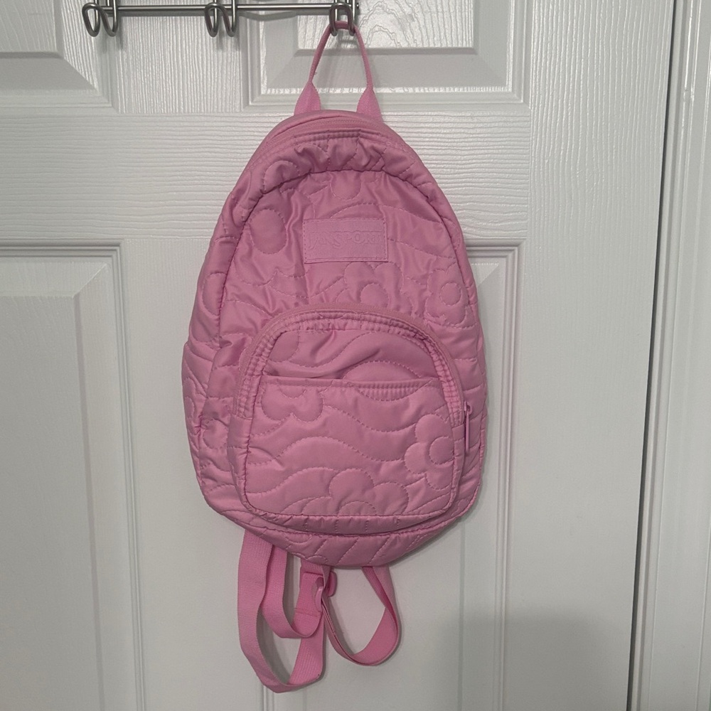 Pink Quilted Jansport mini-Backpack